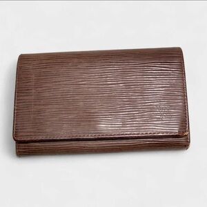 Louis Vuitton Epi leather Brown Wallet